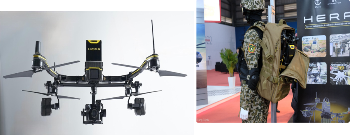 Drone HERA ứng dụng trong quân sự